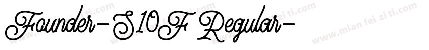 Founder-S10F Regular字体转换